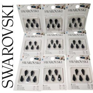 New 45 Swarovski Crystal Black Beads Crafting Jewelry Supplies Arts Crafts Drop